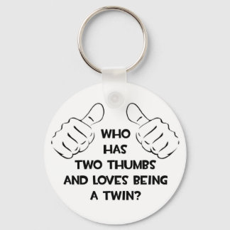 Two Thumbs .. Twin Key Ring
