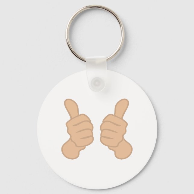 Two Thumbs Up Key Ring (Front)