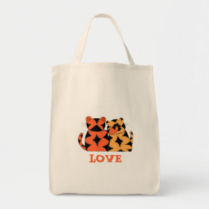 Two Tigers -  Love Tote Bag