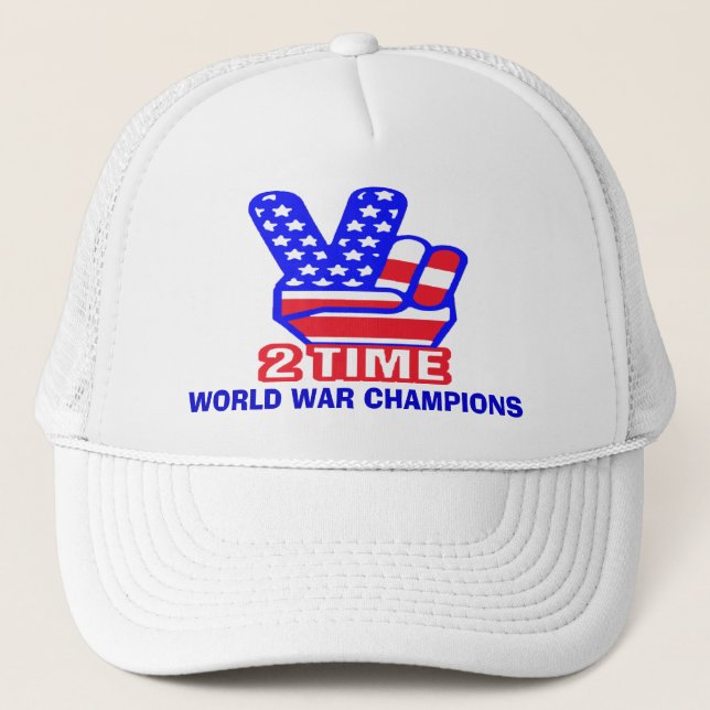 Two Time back to back World War Champs Hats (Front)