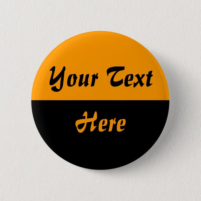 Two Tone - 01 - Orange 6 Cm Round Badge (Front)