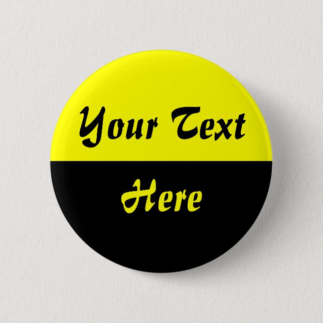 Two Tone - 01 - Yellow 6 Cm Round Badge (Front)