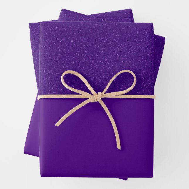 Two‑Tone Amethyst Glitter Flat Wrap Sheets (In situ)