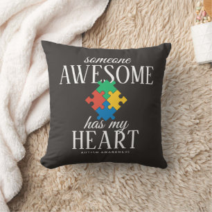 Two Tone Autism Awareness Cushion
