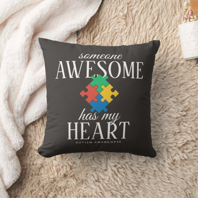 Two Tone Autism Awareness Cushion (Blanket)