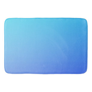 Two Tone Blue Colour Combination Bath Mat
