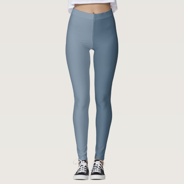 Two Tone - Blue Leggings (Front)
