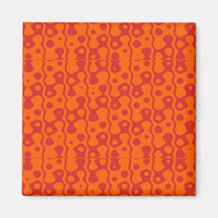 Two tone brown background magnet