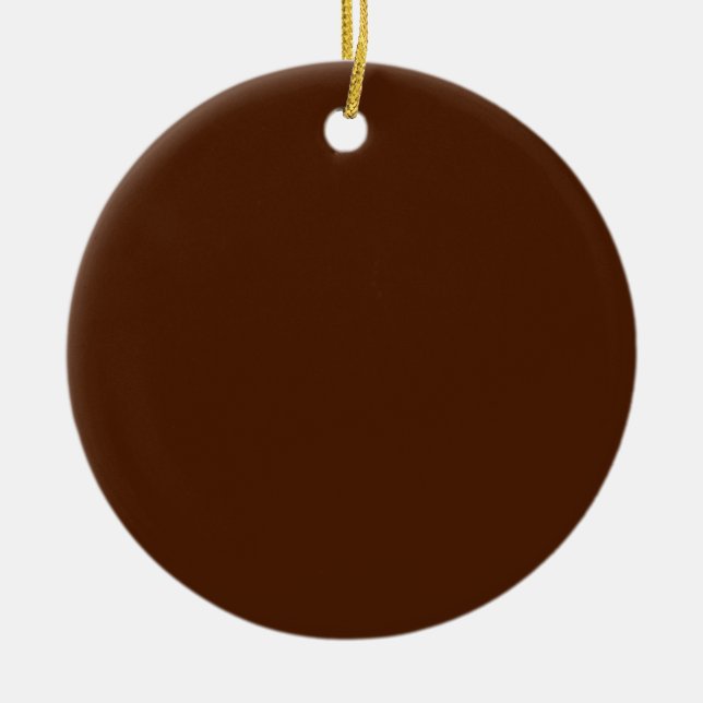 Two-Tone Brown & Cream Background on an Ornament (Front)