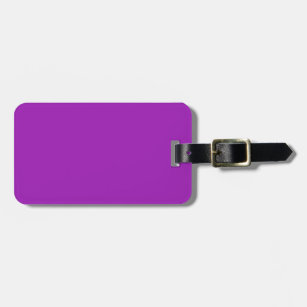 Two-Tone Brown & Lavender Purple Luggage Tag
