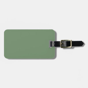 Two-Tone Brown & Sage Green Luggage Tag