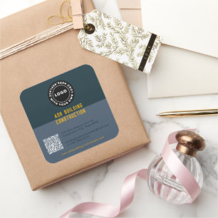 Two tone Business  Square Sticker