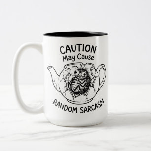 Two-Tone Coffee Mug Funny Feral Shiny Beetle Warni