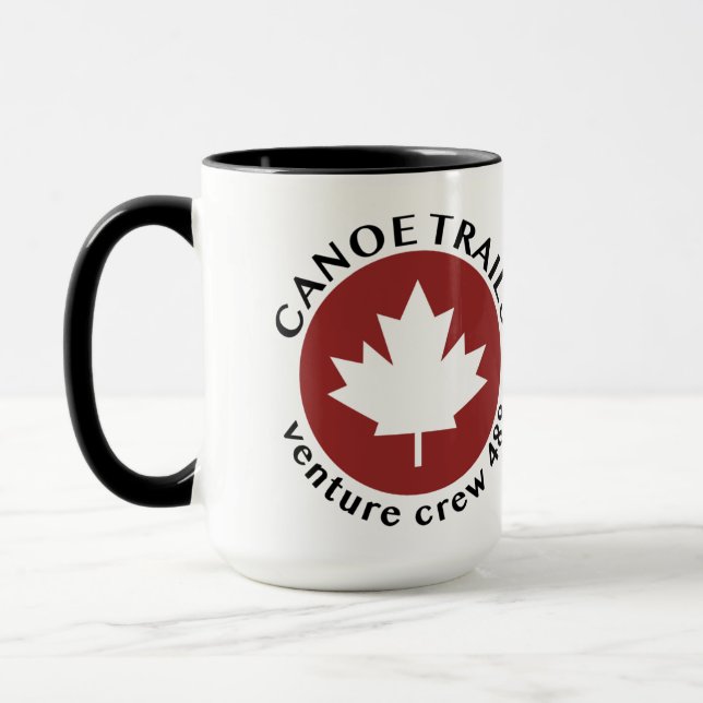 Two-tone Coffee mug with Maple Leaf logo (Left)