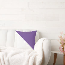 Two Tone Diagonal Purple Throw Pillow