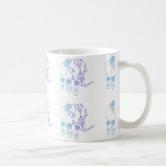 Two-Tone Embellished Elephant Mug