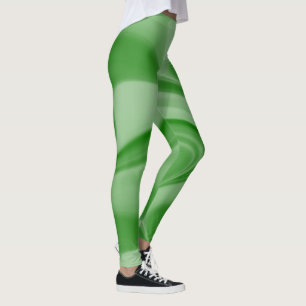 Two Tone Emerald Swirl Leggings