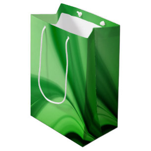 Two Tone Emerald Swirl Medium Gift Bag