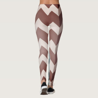Two tone geometric abstract oversized chevron leggings