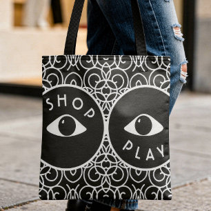 Two Tone Geometric Sunglasses  Tote Bag