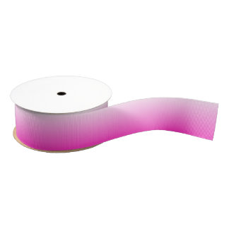 Two-tone gradient ombre hot pink grosgrain ribbon