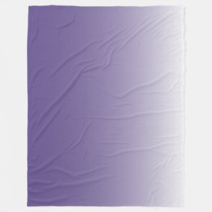 Two-tone gradient ombre Ultra Violet Fleece Blanket