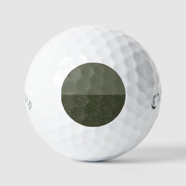 Two-Tone Green Golf Ball Design – Customisable (Front)