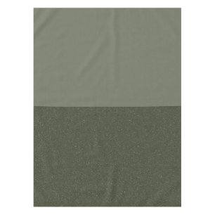 Two-Tone Green Tablecloth – Modern Rustic Style