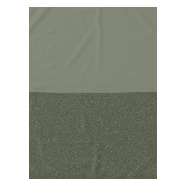 Two-Tone Green Tablecloth – Modern Rustic Style (Front)