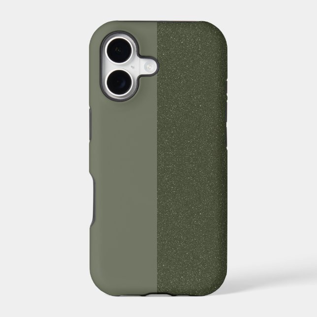 Two-Tone Green Texture iPhone 11 Case – Customise (Back)
