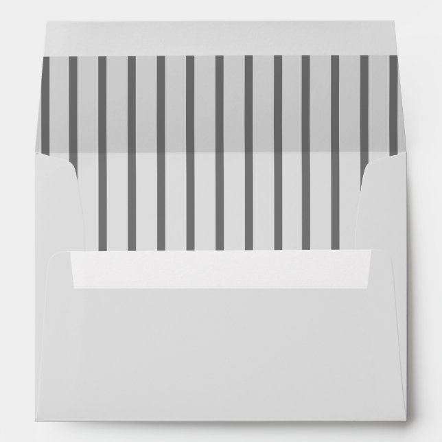 Two Tone Grey Stripped Envelope with address (Back (Bottom))