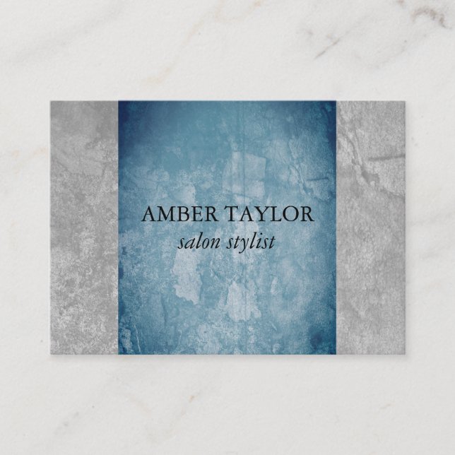 Two Tone Grunge Texture Business Card (Front)