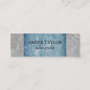 Two Tone Grunge Texture Mini Business Card