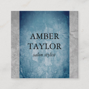 Two Tone Grunge Texture Square Business Card