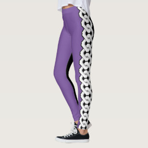 Two Tone Japanese Chain Pattern Leggings