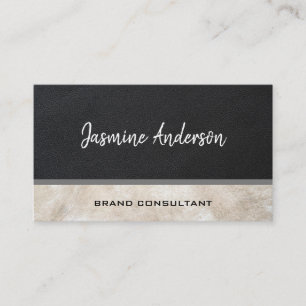Two Tone Leather Consulting Business Card