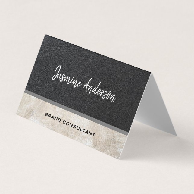 Two Tone Leather | Consulting Business Card (Front)