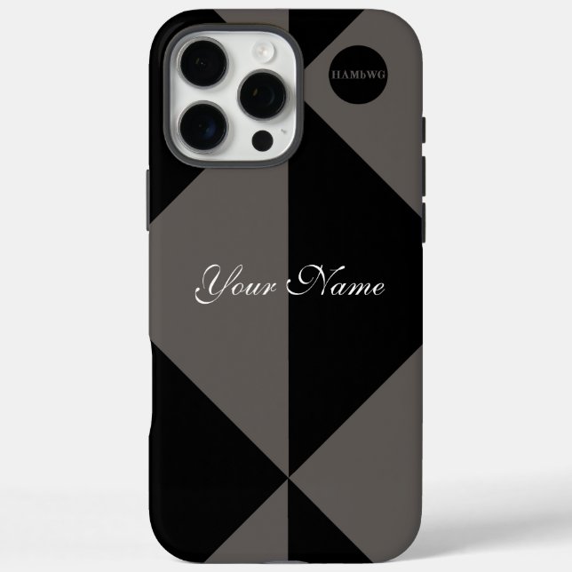 Two Tone Modern Graphic in Any Colour HAMbyWG Case-Mate iPhone Case (Back)