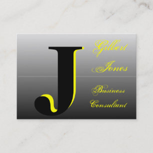 Two-Tone Monogram Business Card
