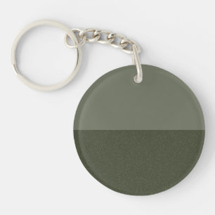 Two-Tone Moss Acrylic Keychain – Customisable