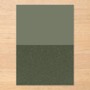 Two-Tone Moss Green Acrylic Invite – Customizable Acrylic Invitations