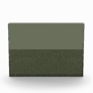 Two-Tone Moss Green Acrylic Photo Block