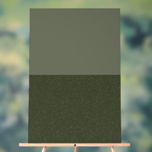 Two-Tone Moss Green Acrylic Sign – Customisable