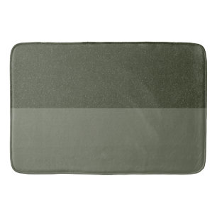 Two-Tone Moss Green Bath Mat – Customisable