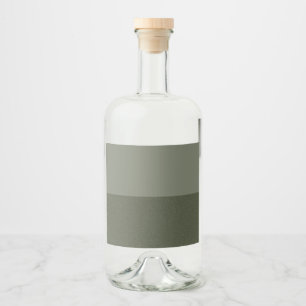 Two-Tone Moss Green Bottle Label – Customisable
