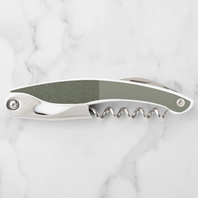 Two-Tone Moss Green Corkscrew – Customisable (Front)