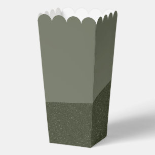 Two-Tone Moss Green Favour Box – Custom Look