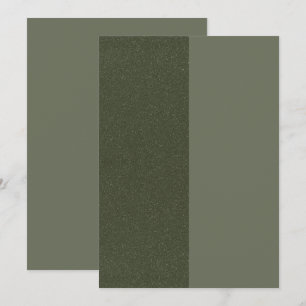 Two-Tone Moss Green Glitter Flat Advice Card