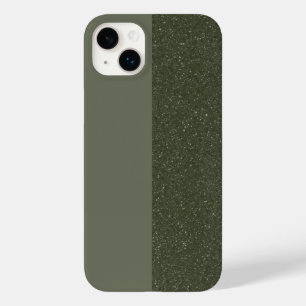 Two-Tone Moss Green iPhone 14 Plus Case (Custom)