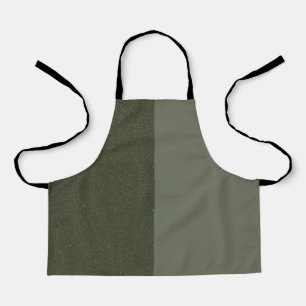 Two-Tone Moss Green Kids Apron – Customisable